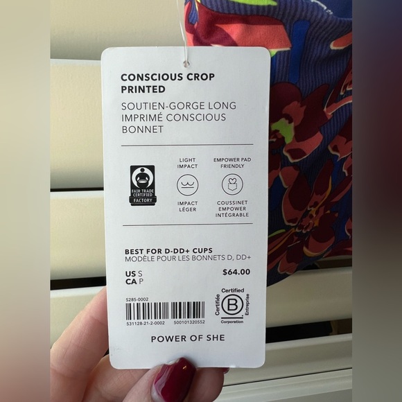 Athleta - Conscious Crop - D-DD - NWT - Blue Multi - 1) S, 1) M - Picture 16 of 16